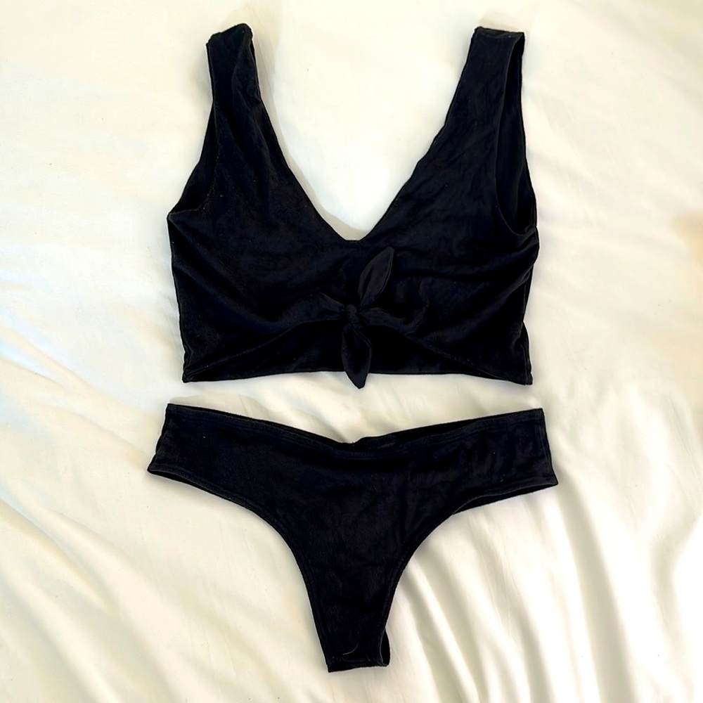 Montce black suede bikini - Picture 1 of 3